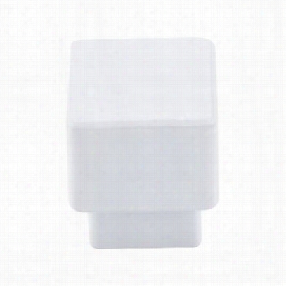 Top Knobz Tk32wht Sanctuary 1""w Square Cabinet Knob In White