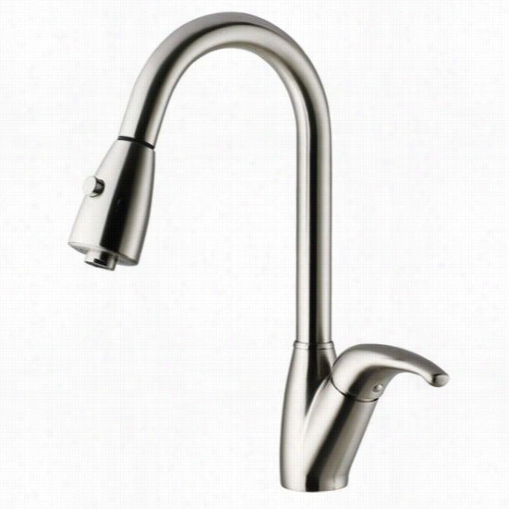 Vigo Vg02017st 15-7/8""h Pull-out Spray Kitcehn Faucet In Stainless Steel