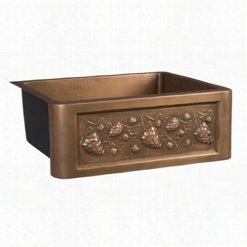 Barclay Fscsb3072-sac Concord 36"" Farmer Sink In Smooth Antique Copper