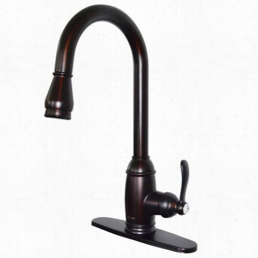 Belle Foret Ob-whus591l1 Single Handle Pull-down Sprayer Kitchen Faucet