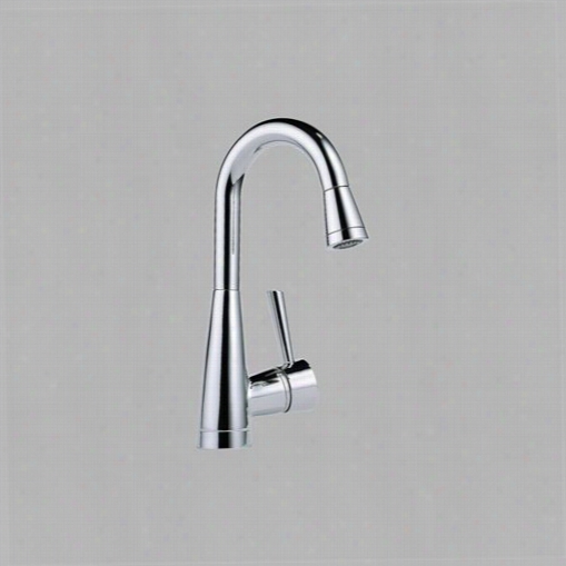 Brizo 63970lf-pc Venuto Single  Handle Pull Down Bar/prep Faucet In Chrome