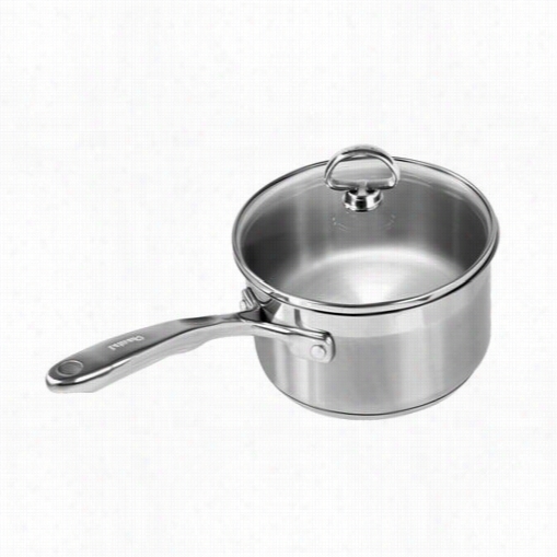 Chantal Slin35-162 Induction 21 Steel Brushed Stainless Steel 2qt. Saucepan With Glass Lid