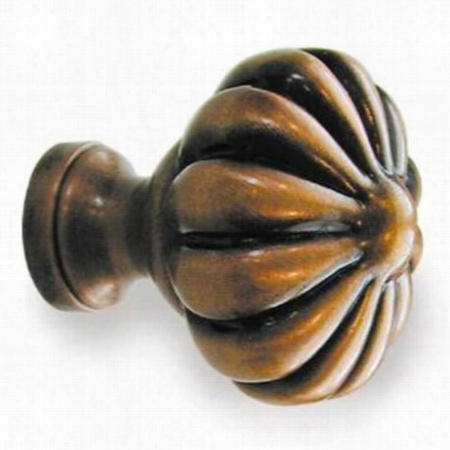 Colonial Harden 678 1-1/4"" Soli D Brass Cabinet Knob