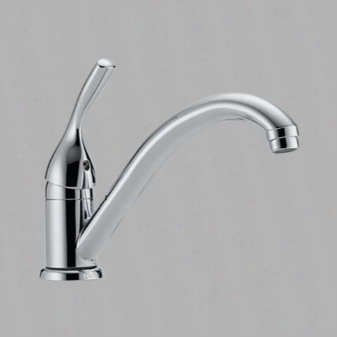 Delta 101-dst Classic Single Handl E Kitchenf Aucet In Chrome