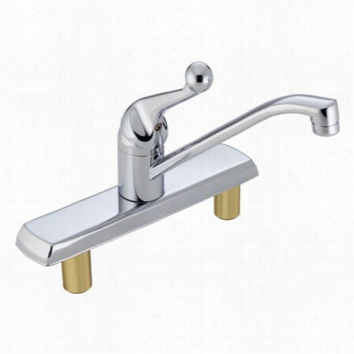 Delta 120lf 2-2/5"" Single Treat Kitchen Faucet In Chrome