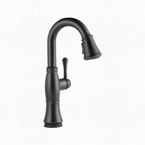 Delta 9997t-rb-dst Cassidy Single Handle Pull Down Barp/rep Faucet With Touch2o Technology In Venetian Bronze