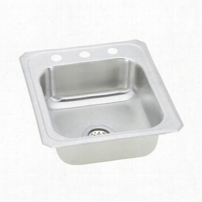 Elkay Cr12710 Celebrity 17" " Oto  Mount Single Bowl Spotless Steel Sink