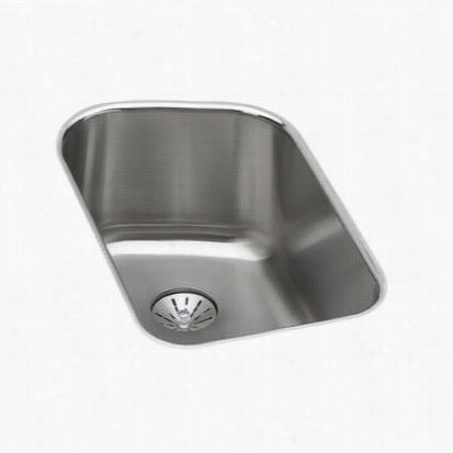 Elkay El Uh11189pd Harmony 13-1/2"" Perfect Drain Singgle Basi N Kitchen Sink In Stainless Steel