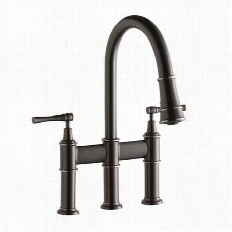 Elkay Lkec2037 Explore Pullout Spray Double Handle Bridge K Icthen Faucet