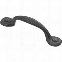 Hickory Hardware P3001-bi Refined Rustic 3"" Pull In Black Iron