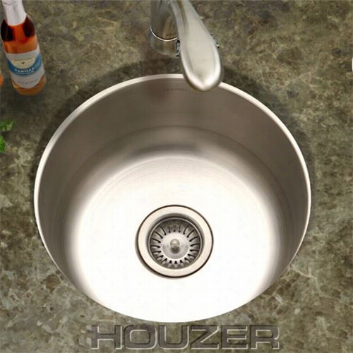 Houzer Cf-1830-1 Club Stainless Steel Undermount Round Bar - Prep Sink