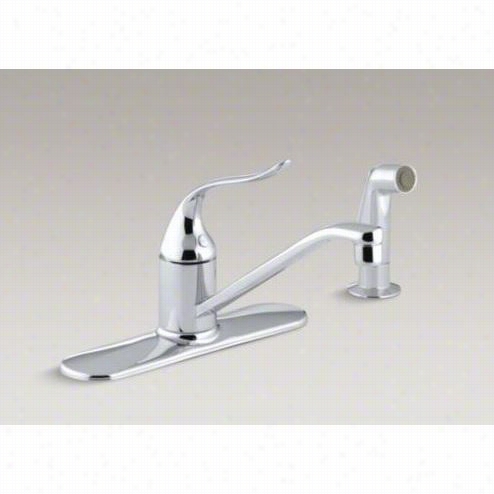 Kohler K-15172-f Coralais 2 Holes Kittchen Faucet With 8-1/2"" Spout And  Lever Haft