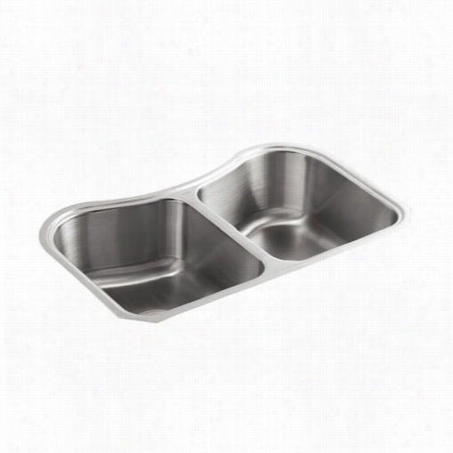 Kohler K-3899-na Staccato Double Equal Basin Kitchen Sink