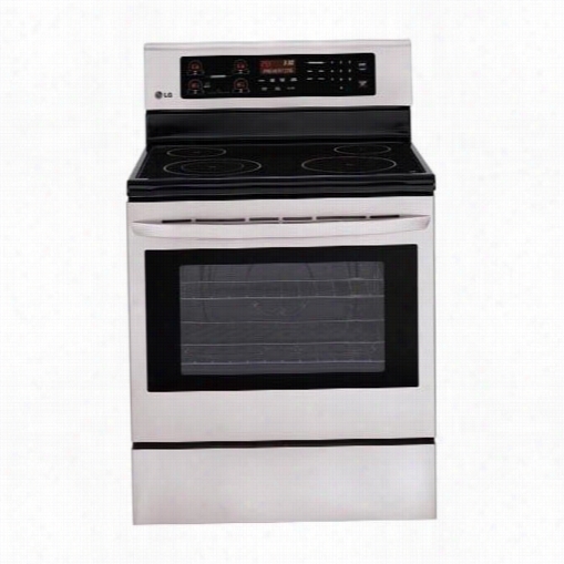 Lg Lre3021st  6.3 Cu.tf. Marked By ~ity Single Oven Range With 4 Cooktop Elements