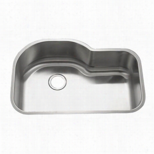 Nantucket Sinks Ns3220-os Sconset 31"" Single Bowl Undermount Stainless Steel Kitchen Sini