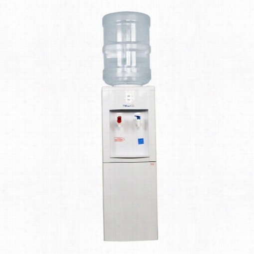 Newair Wcd-200w Hot And Cold Water Diispenser  Ib White With Storage