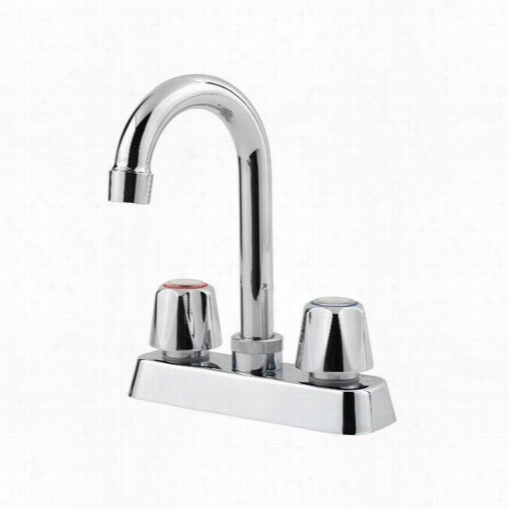 Pfister G171-4000 Pfirst Series Low Lead Double Megal Knob Handle Bar Faucet In Polishedc Hrome