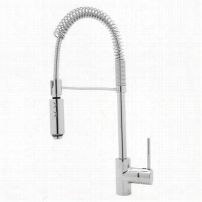 Rohl Ls64l-apc-2 Moeern Architectural Side Lever Pro Pulldown Kitchen Faucet In Polished Chrome