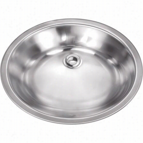 Schon Scslb18 Undermount 17&quo;"w No Hole Single Bowl Kitchen Sink In Stainless Steel