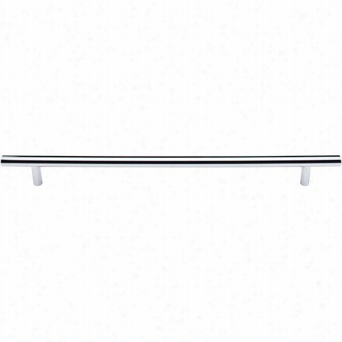 Top Knobs M181pc Hopewell 11-11/32"" Cc R Ound Post Bar Pull In Polished Chrome