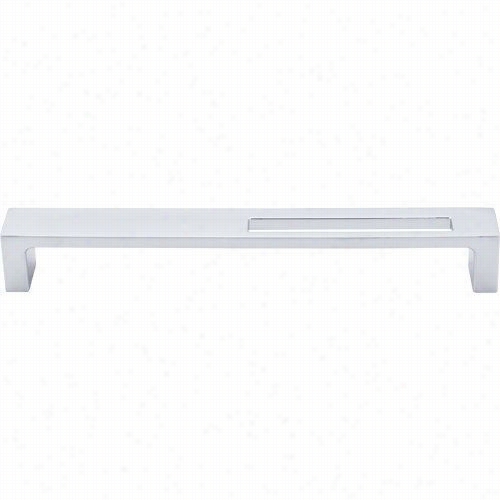 Top Knobs Tk267alu Modern Metro 7"" Cc Slot Pull In Aluminum