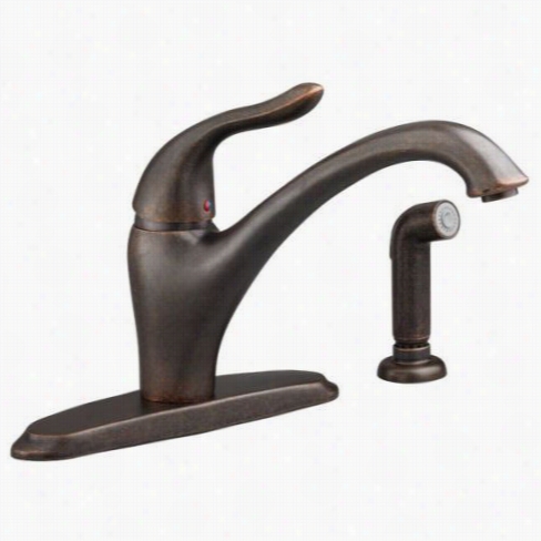 American Standard 411400.224 Lakelaa Nd Cast Kitche Faucet With Spray