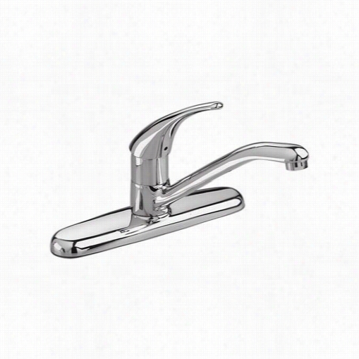 American Standrad 4175.500f15.002 Colony Soft Swivel Spout Kitch E Nfaucet In Chrome Less Side Spray