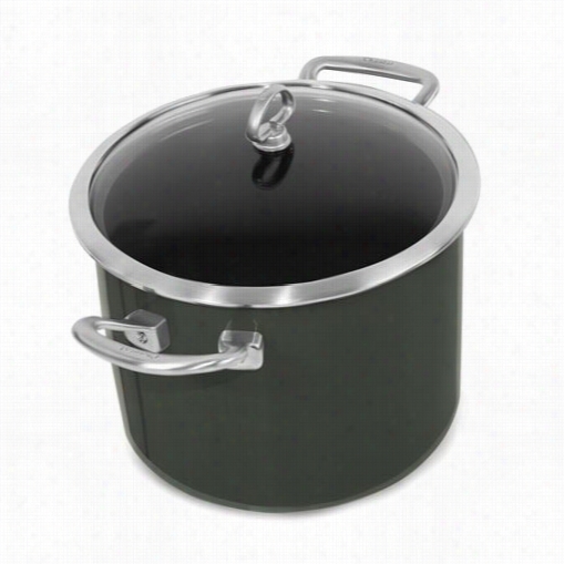 Cantal 83332-40-me Copper Fusion Onyx 8qtt. Stockpot With Glass Lid