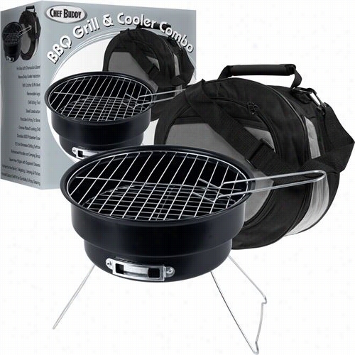 Chef Buddy 75-0178 Poortable Broil Andd Cooler Ombo