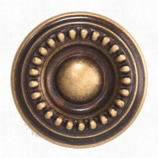 Classic Hardware 100430 Louis Xvi 1-1/6"" Dia. Brass Round Knob