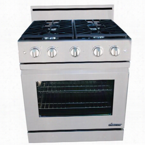 Dacor Dr30fgs Distinctive 30"" Stainless Ste El Gas Range With Flush Hhandle