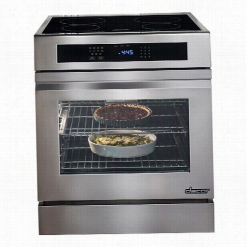 Dacor Rnr30nfc Renaissance 30"" Freestanding Induction  Range With Blcak Ceramic Glass And Flush Manage