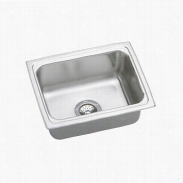 Epkay Dlfr251910 Lustertonee Single Basin Stainless Carburet Of Iron Kitchen Sink From The Gourmet