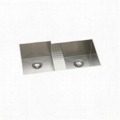 Elkay Efulb361810cdbr Aado 34-1/2"" Undr Rmount  Double Bowl Stainless Steel Sink