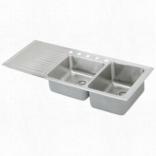 Elkay Ilgr5422r5 Lusterone 54"" Topp Mmount Double Bowl  Satinless Steel Sink