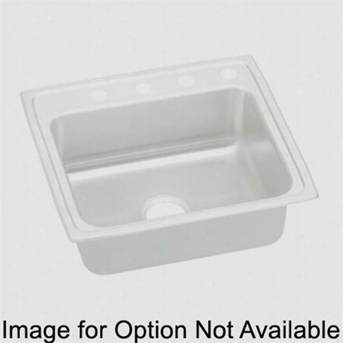 Elkay Psrq2522mr2 Pacemakker 22";" Top Mounts Ingle Bowl 2 Hole Middle/right Stainless Steel Sink