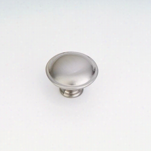 Giagni Kb-29-sn 1-1/4"" Table Ringed Roud  Knob Iin Satin Nickel