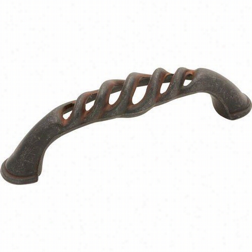 Hickory Hardware Pa1321-r Icharleston Blacksmith 3"" Pll In Rutsic Iron