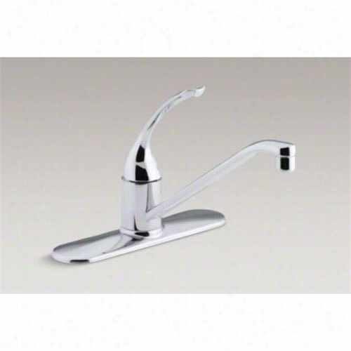 Kohler K-115171-f L Coralais 1 Holes Kitchen Faucet With  10"" Spoutt And Loop Handle