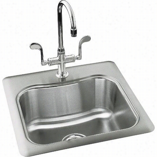 Kohler K-3363  Staccato Top Mount Single Bowl Bar Sink