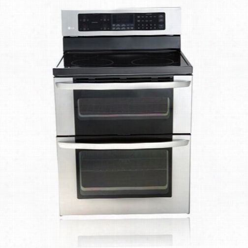 Lg Lde3011st Large Capacity Double Ovven  Electric Range W Ith A Tall Upper Oven And Iintuitouch Controls