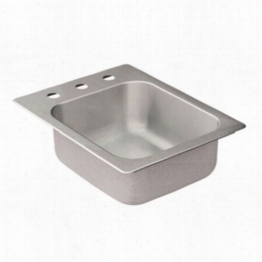 Moen G204573 2000 Series 22&quuot;"l X1 7""w X 7""d Drop In Single Basin Kitchen Sink In Stainless