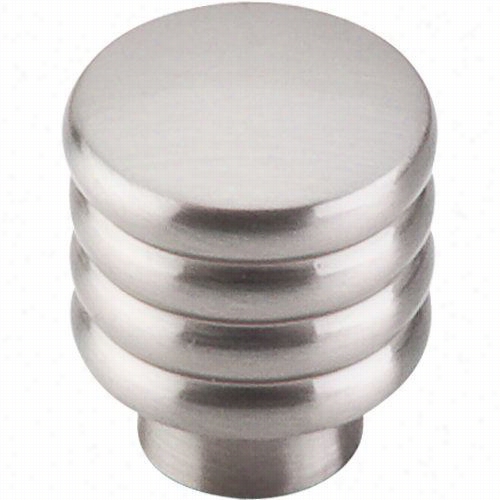 Top Knobs Tk265bsn Modern Deco 1""w Protuberance In Brushed Satin Nickel