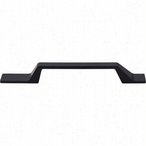 Top Knobs Tk271blk Modern Emtro 5"" Cc Asymmetrical Pll In Flat Black