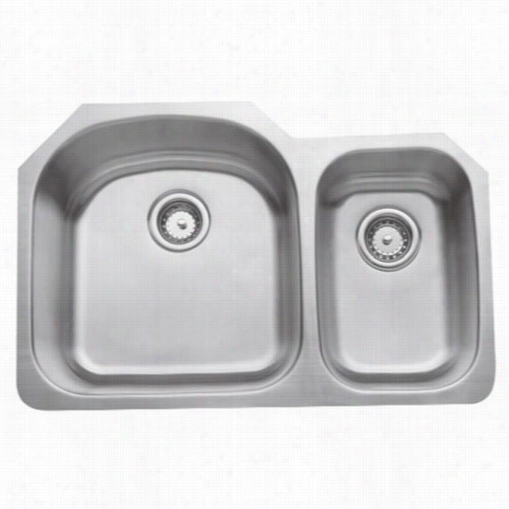 Wells Sinkwwre Cmu3221-97d-16 Cra Ftsmen 16gauge Double-bowl Topmount Spotless Steel Sink