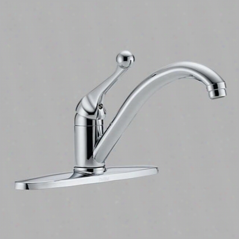 Delta 010-bh-dst Classic Single Handle Kitchen Faucet In Chrome