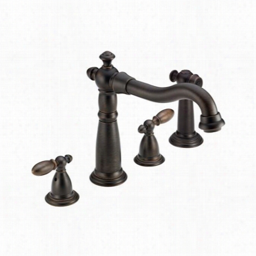 Delta 2256-rb-dst Victorian Two Handle Widesp Read Kitcheb Faucet With Spray In Venetian Bronze