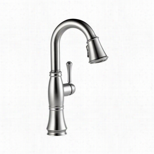 Delta 9997-ar-dst Cassidy Singel Handle Exclude/prep Faucet In Arctic Stainlesz