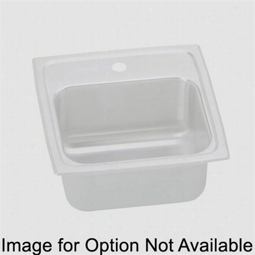 Elkay Blr15mr2 Lustertone  15"" Top Mount Single Bowl Bar Sink