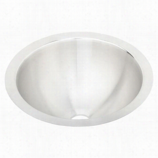 Elkay Eluh12lv Lustertone Single Bowl Undermount Overflow Sink With Reveal